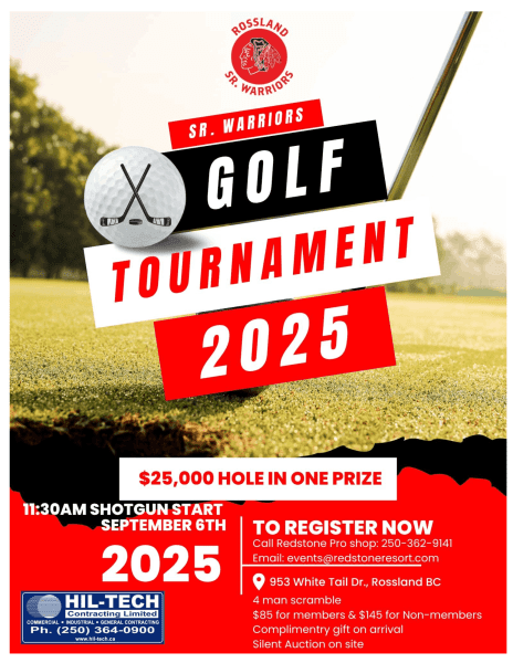 Warriors September Golf Tourny Redstone Resort