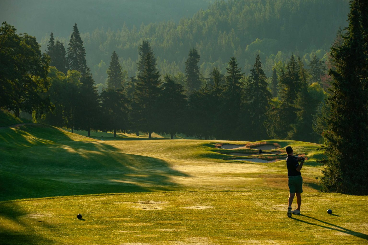 Beautiful Kootenay mountain golfing at Redstone Resort
