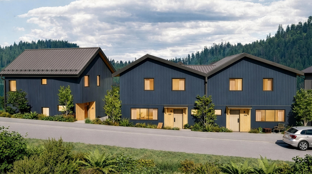 Townhomes for sale with panoramic Kootenay mountain views