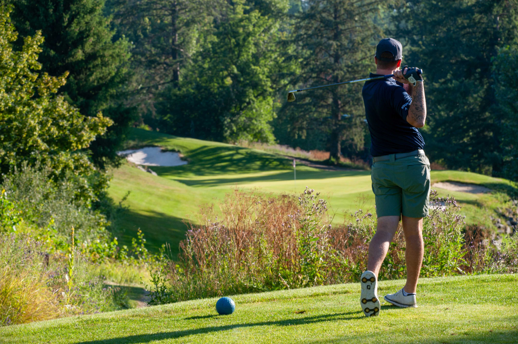 Hole7JarredFerrabyJuly2025 Redstone Golf Course best golfing in Rossland