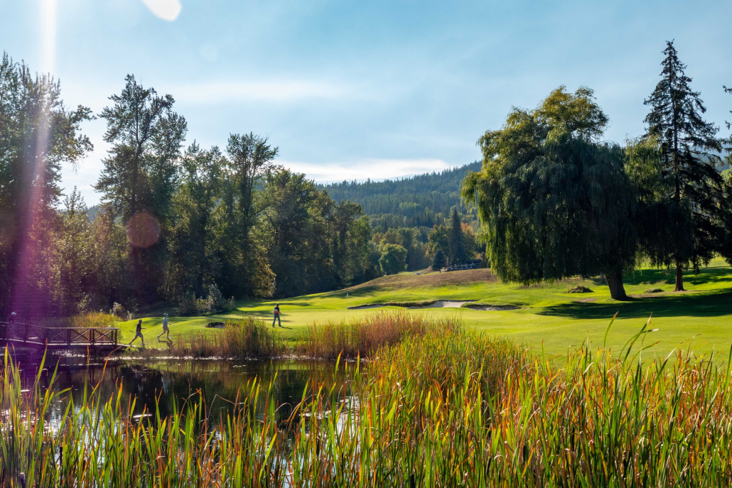Beautiful Kootenay Mountain golfing at Redstone Golfcourse