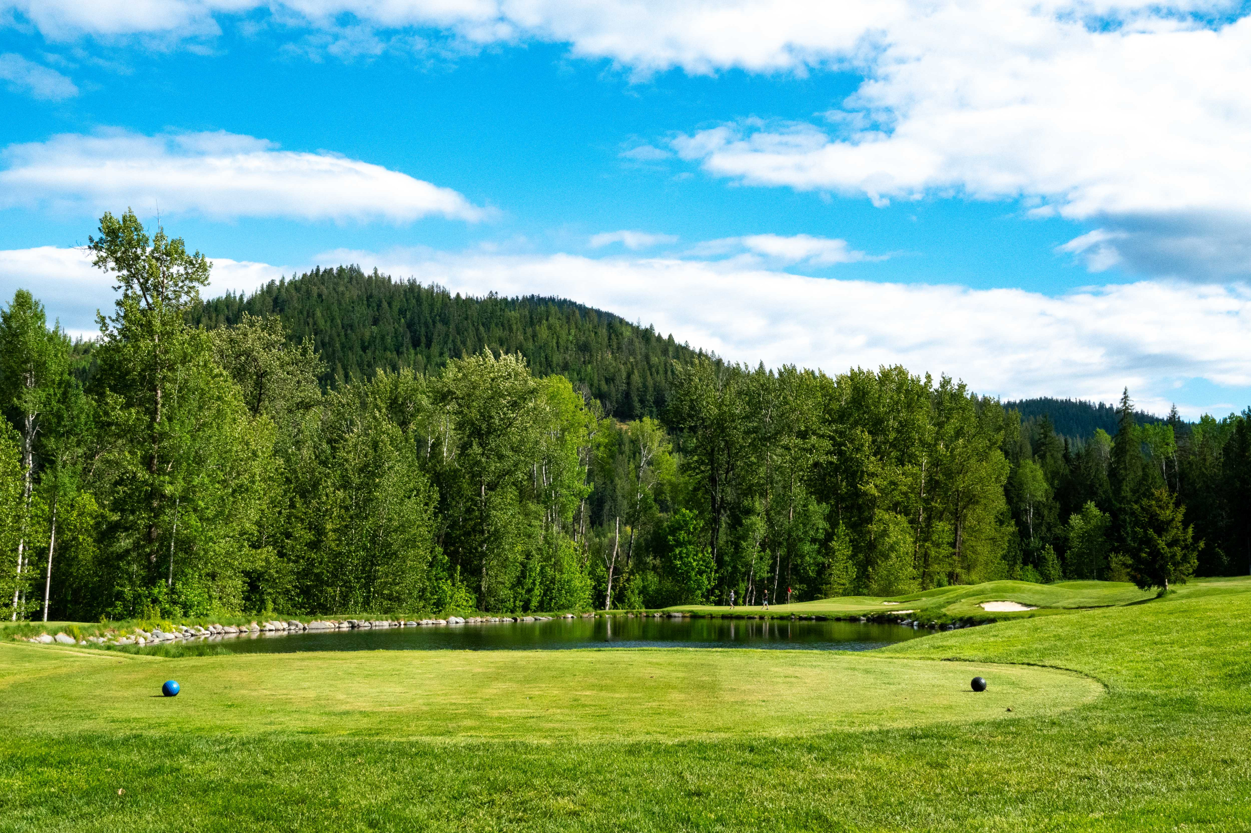 Well maintained Redstone Golf Course in the Kootenay mountains